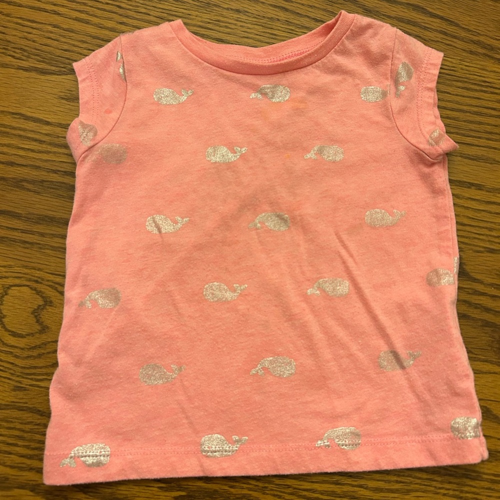 Carter’s Pink Tee with Whale Print (Toddler)